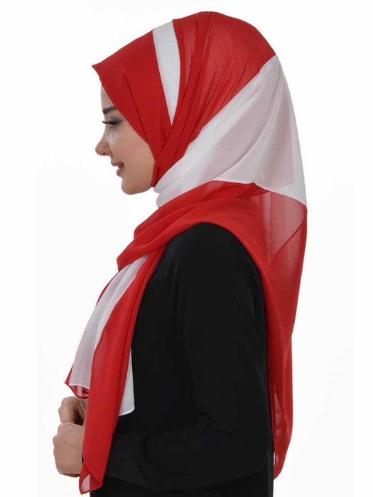 Rectangle Chiffon Shawl for Women Modesty Stylish Turban Cap Head Wrap,CTS-2