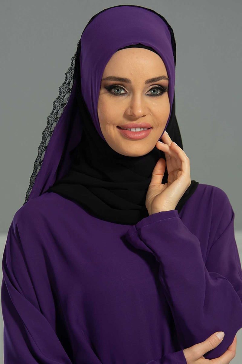 Shawl for Women Chiffon Modesty Instant Turban Cap Hat Head Wrap Ready to Wear Scarf High Quality Chiffon Hijab,PS-23