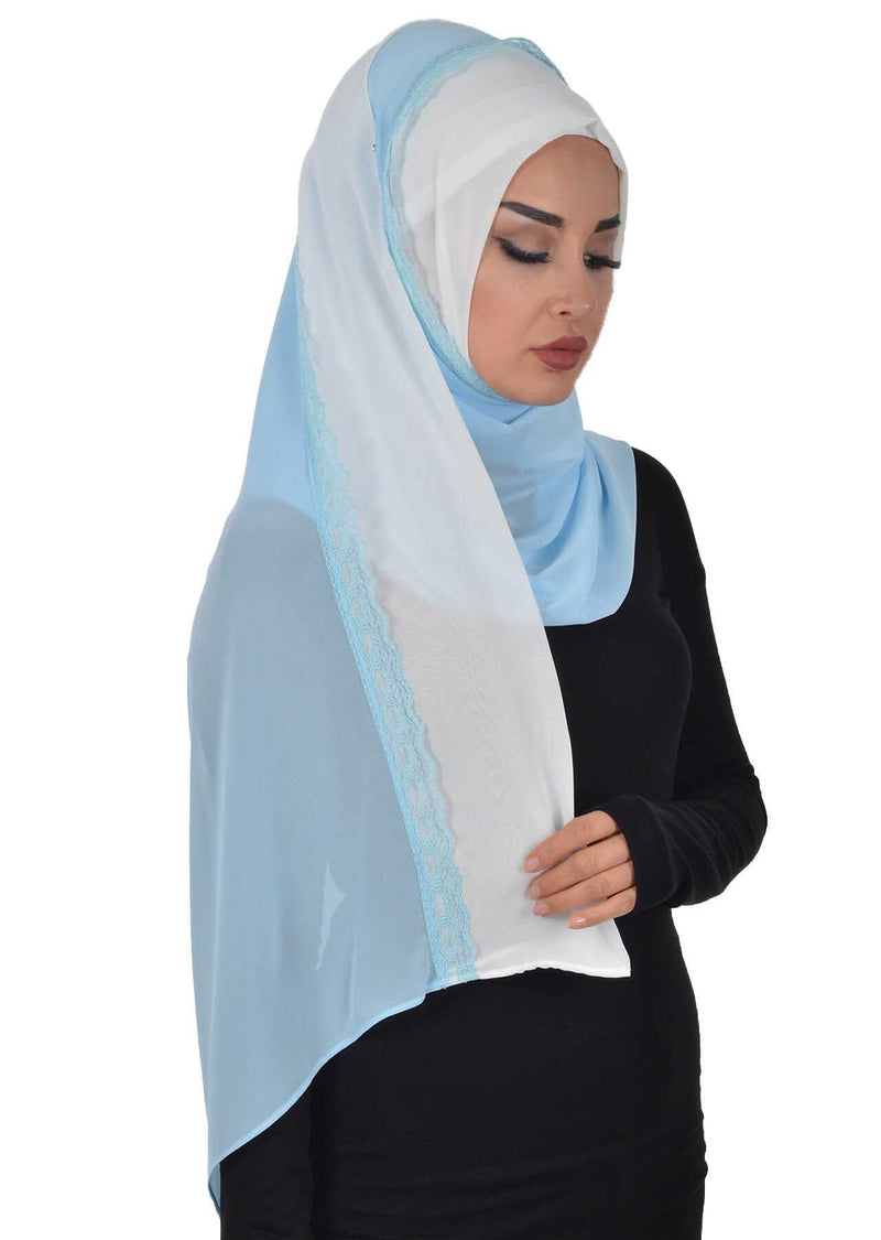 Shawl for Women Chiffon Modesty Instant Turban Cap Hat Head Wrap Ready to Wear Scarf High Quality Chiffon Hijab,PS-23