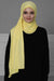 Shawl for Women Cotton Modesty Instant Turban Cap Hat Head Wrap Ready to Wear Side Pleated Scarf,PS-17 Yellow