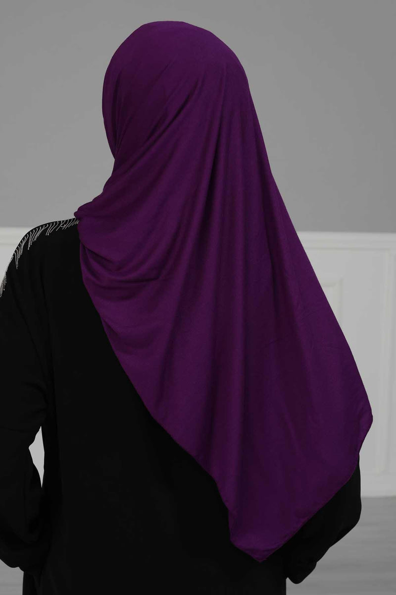 Shawl for Women Cotton Modesty Instant Turban Cap Hat Head Wrap Ready to Wear Side Pleated Scarf,PS-17 Yellow