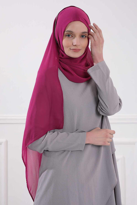 Shawl with Handmade Unique Stone Accessories for Women Chiffon Modesty Instant Turban Cap Hat Head Wrap Stylish Scarf High Quality Elegant Hijab,PS-22