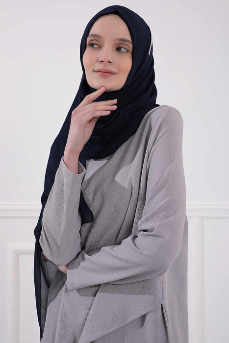 Shawl with Handmade Unique Stone Accessories for Women Chiffon Modesty Instant Turban Cap Hat Head Wrap Stylish Scarf High Quality Elegant Hijab,PS-22