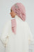 Side Frilled Instant Turban Chiffon Scarf Head Turbans with Unique Accessory For Women Headwear Stylish Elegant Design,HT-100 Powder