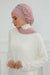 Side Frilled Instant Turban Chiffon Scarf Head Turbans with Unique Accessory For Women Headwear Stylish Elegant Design,HT-100 Powder