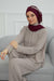 Side Frilled Instant Turban Chiffon Scarf Head Turbans with Unique Accessory For Women Headwear Stylish Elegant Design,HT-100 Damson