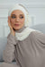 Side Frilled Instant Turban Chiffon Scarf Head Turbans with Unique Accessory For Women Headwear Stylish Elegant Design,HT-100 Ivory
