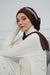 Side Frilled Instant Turban Chiffon Scarf Head Turbans with Unique Accessory For Women Headwear Stylish Elegant Design,HT-100 Brown