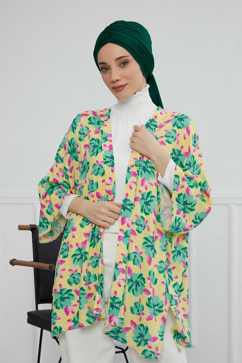 Gesmoktes, gerafftes Instant-Turban für Damen, leichtes Kopftuch aus Baumwolle mit schönem Design, stilvoller Chemo-Kopfbedeckungs-Turban für Damen,B-1