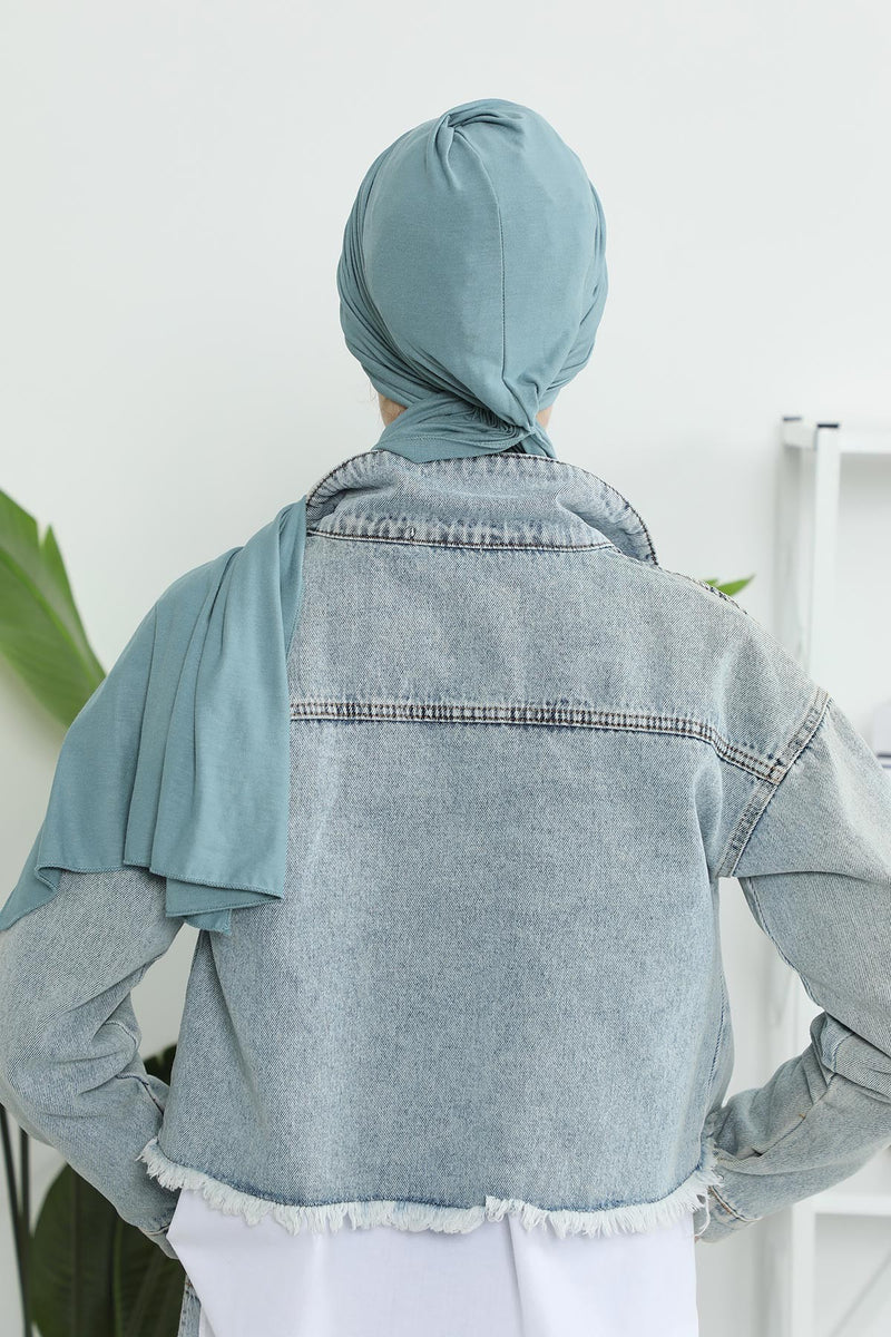 Gesmoktes, gerafftes Instant-Turban für Damen, leichtes Kopftuch aus Baumwolle mit schönem Design, stilvoller Chemo-Kopfbedeckungs-Turban für Damen,B-1