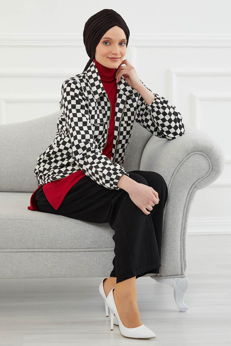 Gesmoktes, gerafftes Instant-Turban für Damen, leichtes Kopftuch aus Baumwolle mit schönem Design, stilvoller Chemo-Kopfbedeckungs-Turban für Damen,B-1