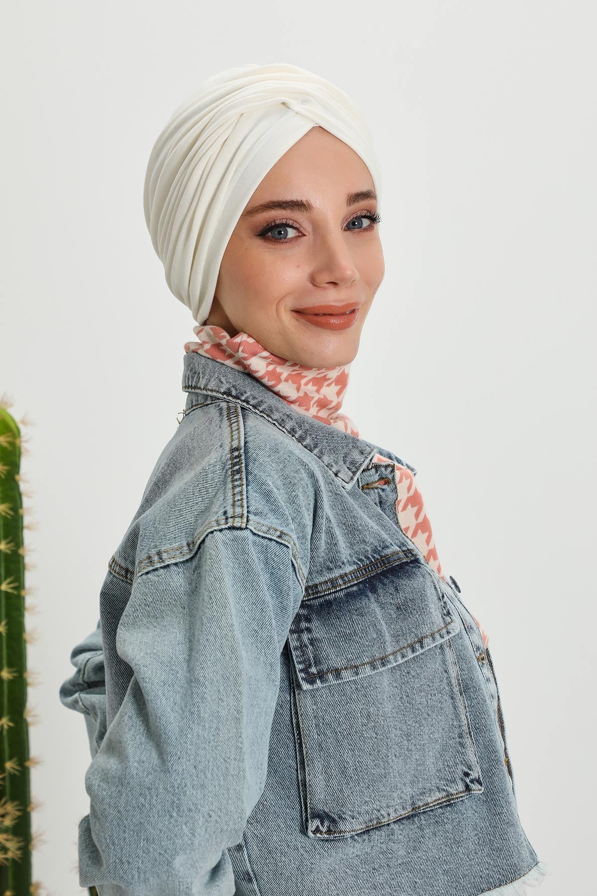 Soft and Stretchable Ribbed Turban Bonnet for Women, One-Size Winter Headwrap for Cold Weathers, Comfortable Polyviscose Ribbed Turban,B-9RB