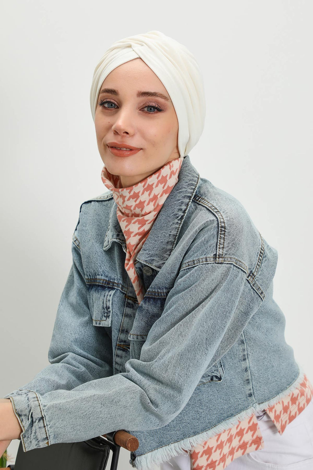 Soft and Stretchable Ribbed Turban Bonnet for Women, One-Size Winter Headwrap for Cold Weathers, Comfortable Polyviscose Ribbed Turban,B-9RB