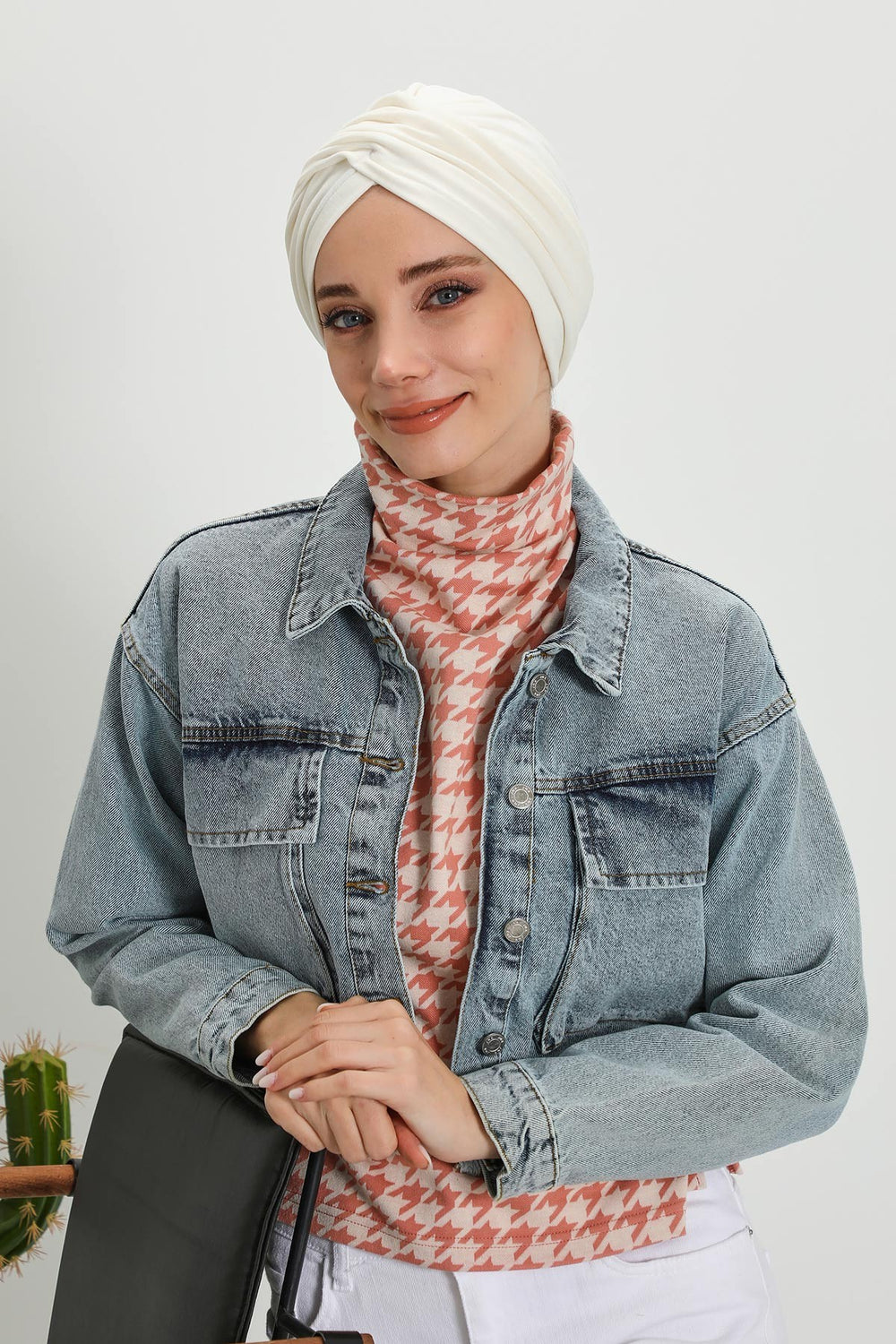 Soft and Stretchable Ribbed Turban Bonnet for Women, One-Size Winter Headwrap for Cold Weathers, Comfortable Polyviscose Ribbed Turban,B-9RB