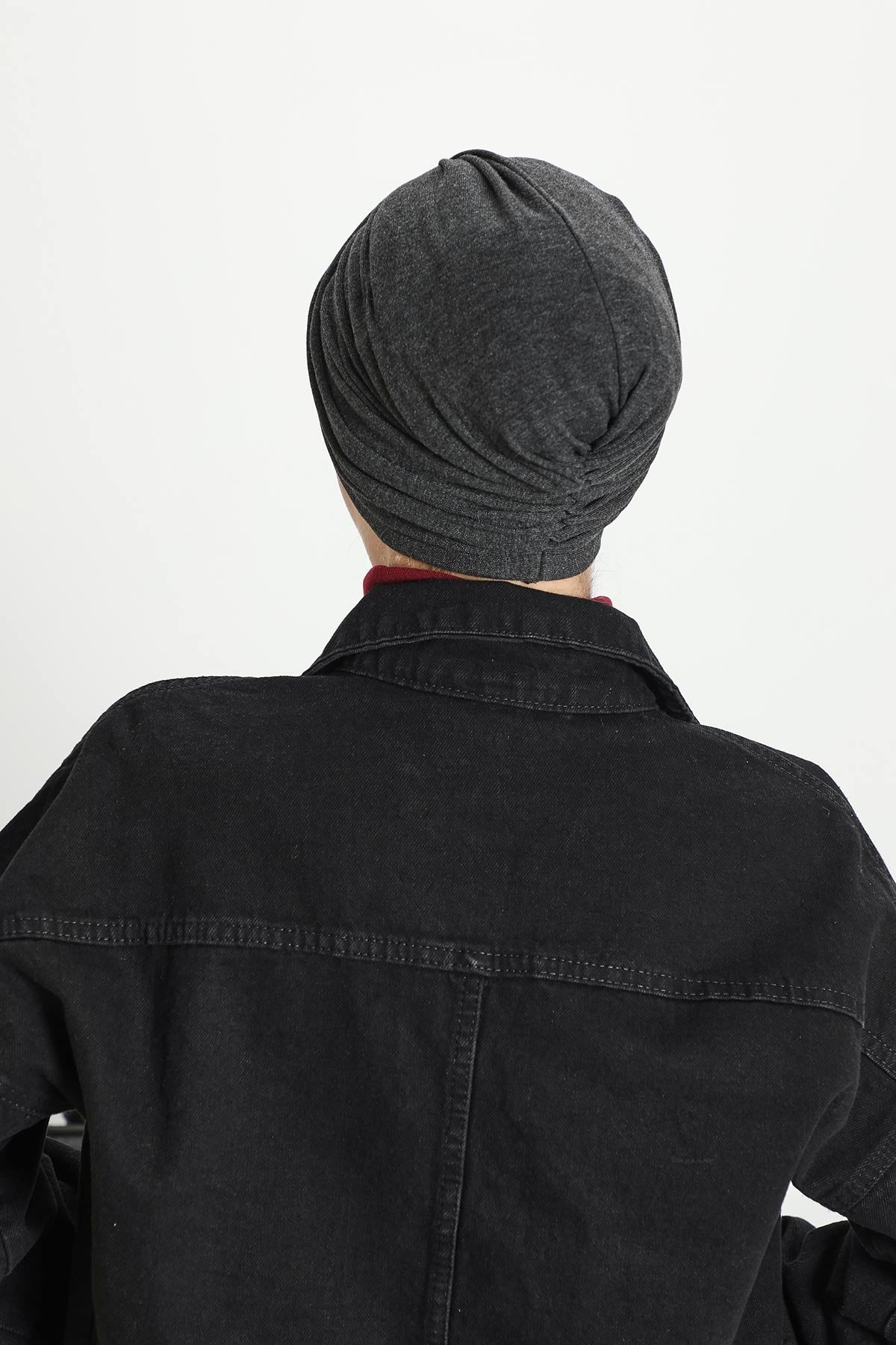 Soft and Stretchable Ribbed Turban Bonnet for Women, One-Size Winter Headwrap for Cold Weathers, Comfortable Polyviscose Ribbed Turban,B-9RB