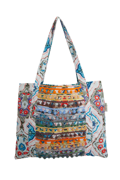 Special Retro Design Colorful Tasseled and Braided Handmade Shoulder Bag Daily Tote Bag for Women,C-37