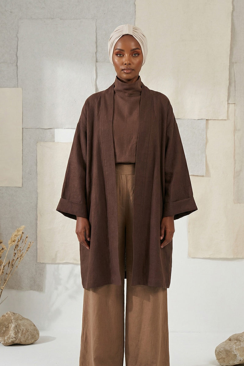 Stretchy All Season Turban Underscarf with Twist Front Design, Ready to Wear Women Bonnet for Daily Modest Wear,B-68O