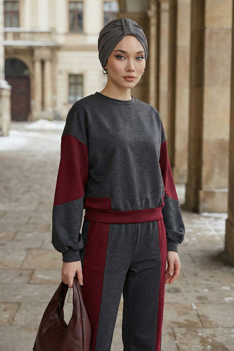 Stretchy All Season Turban Underscarf with Twist Front Design, Ready to Wear Women Bonnet for Daily Modest Wear,B-68O