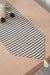 Striped Cotton Table Runner with Tassel 40 x 120 cm Machine Washable Table Cloth for Home Kitchen Decoration, Everyday, BBQ,R-43O Striped Pattern