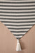 Striped Cotton Table Runner with Tassel 40 x 120 cm Machine Washable Table Cloth for Home Kitchen Decoration, Everyday, BBQ,R-43O Striped Pattern