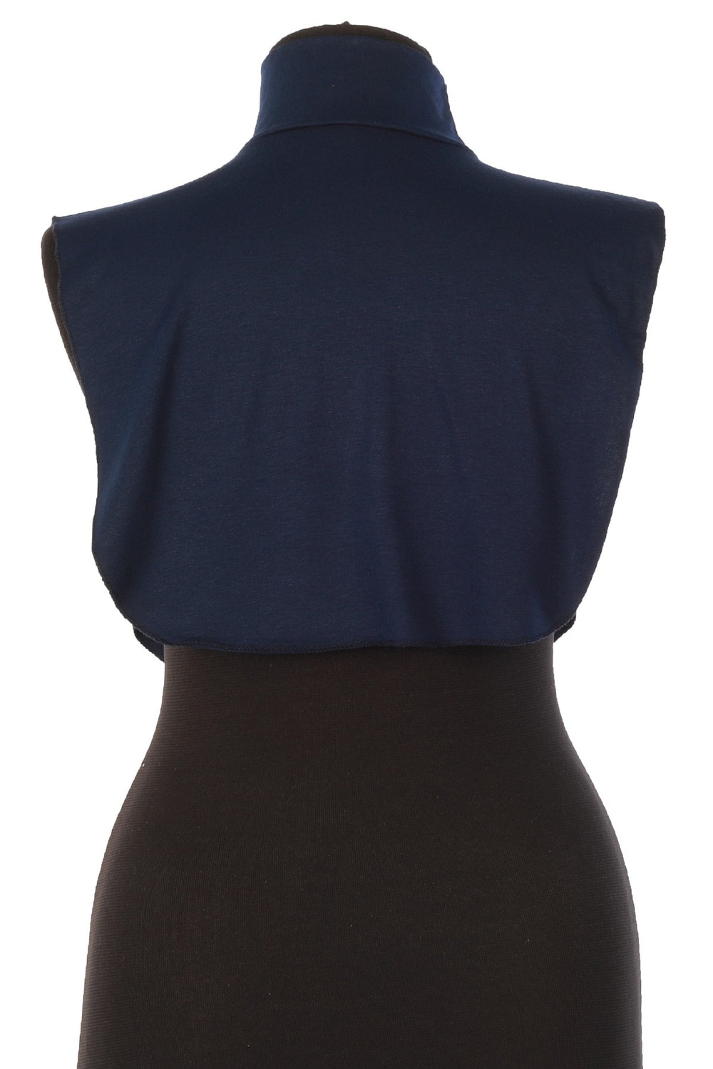 Stylish Cleavage Cover for Dresses & Tops, Decollete Concealer Neck Collar, Neck and Chest Cover-up, Neckline Upper Chest Cover Panel,DK-1 Navy Blue