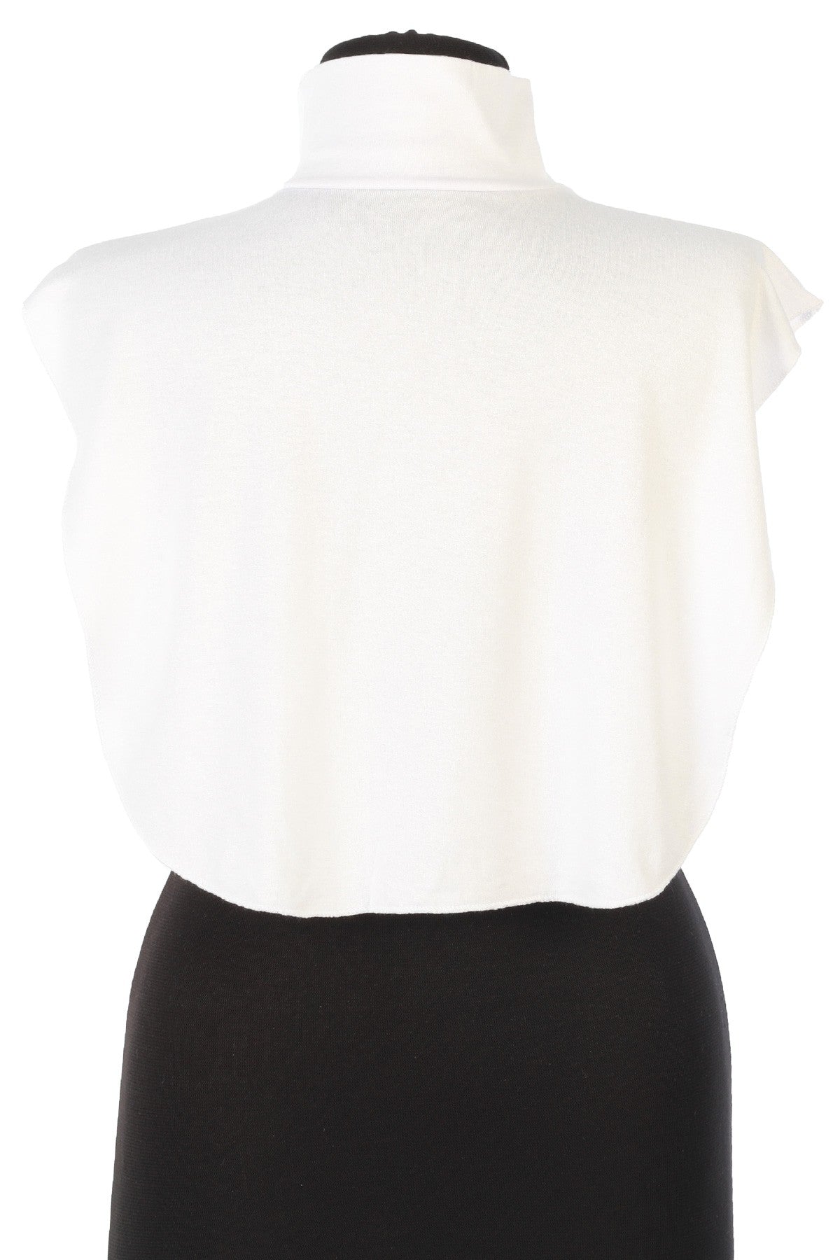 Stylish Cleavage Cover for Dresses & Tops, Decollete Concealer Neck Collar, Neck and Chest Cover-up, Neckline Upper Chest Cover Panel,DK-1 White