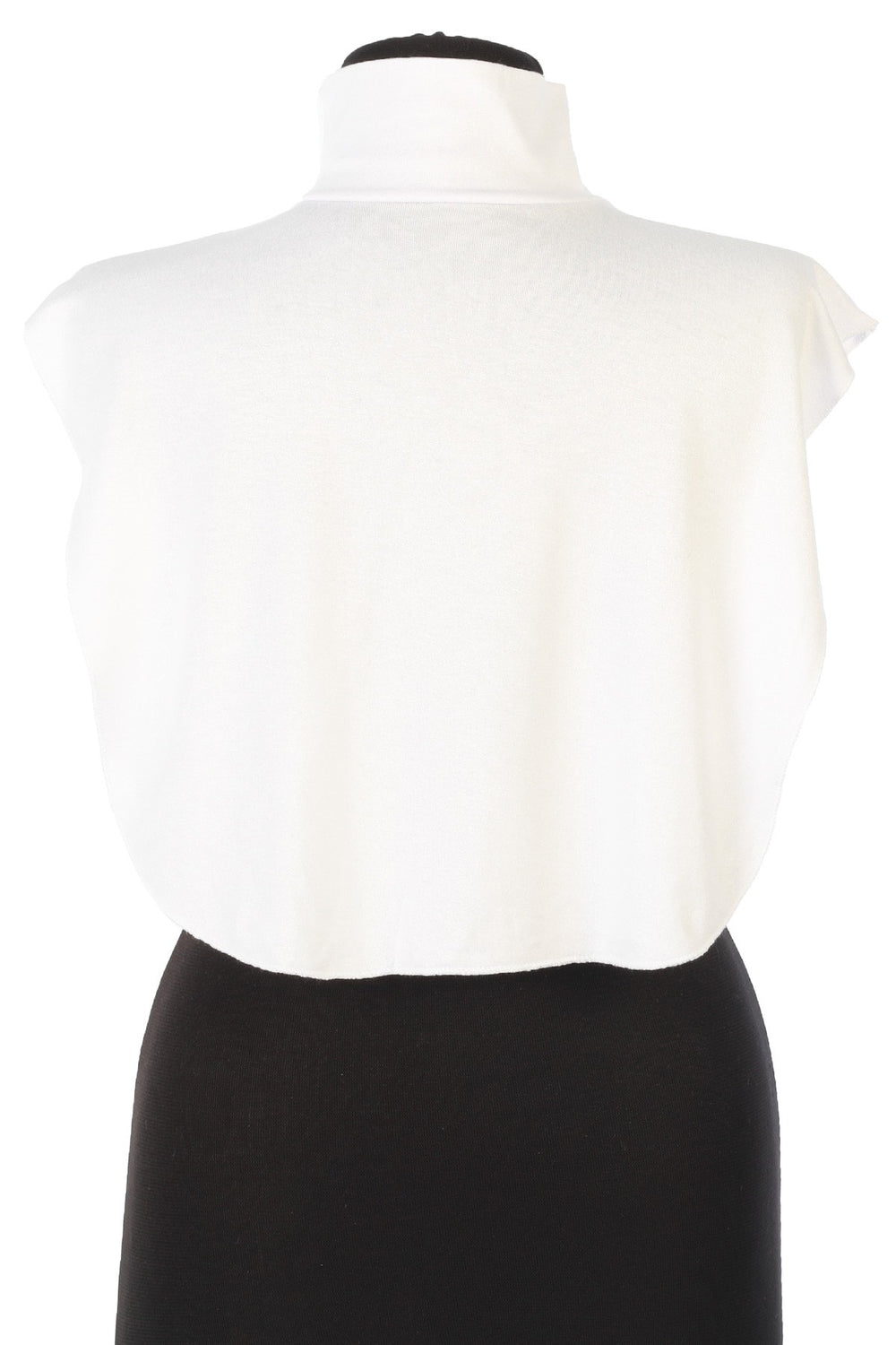 Stylish Cleavage Cover for Dresses & Tops, Decollete Concealer Neck Collar, Neck and Chest Cover-up, Neckline Upper Chest Cover Panel,DK-1 White