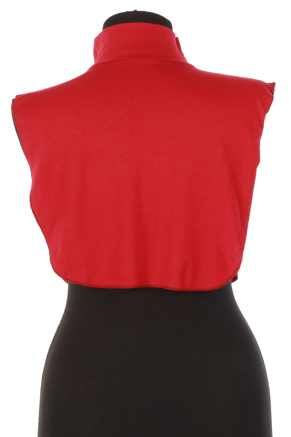 Stylish Cleavage Cover for Dresses & Tops, Decollete Concealer Neck Collar, Neck and Chest Cover-up, Neckline Upper Chest Cover Panel,DK-1 Red