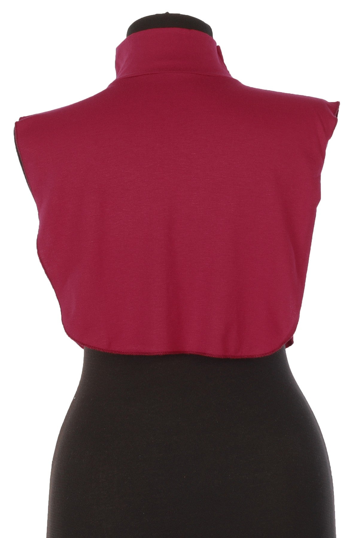 Stylish Cleavage Cover for Dresses & Tops, Decollete Concealer Neck Collar, Neck and Chest Cover-up, Neckline Upper Chest Cover Panel,DK-1 Maroon