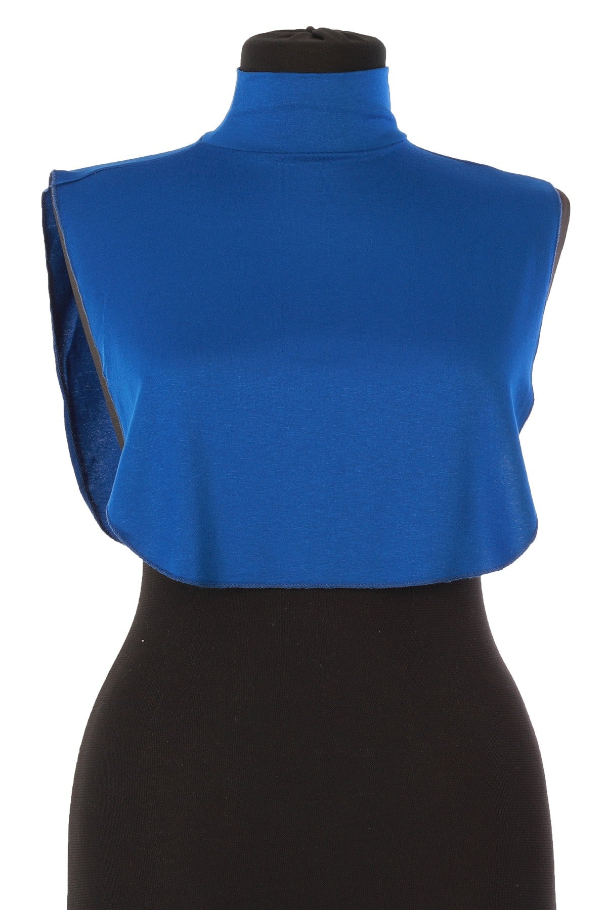 Stylish Cleavage Cover for Dresses & Tops, Decollete Concealer Neck Collar, Neck and Chest Cover-up, Neckline Upper Chest Cover Panel,DK-1 Sax Blue
