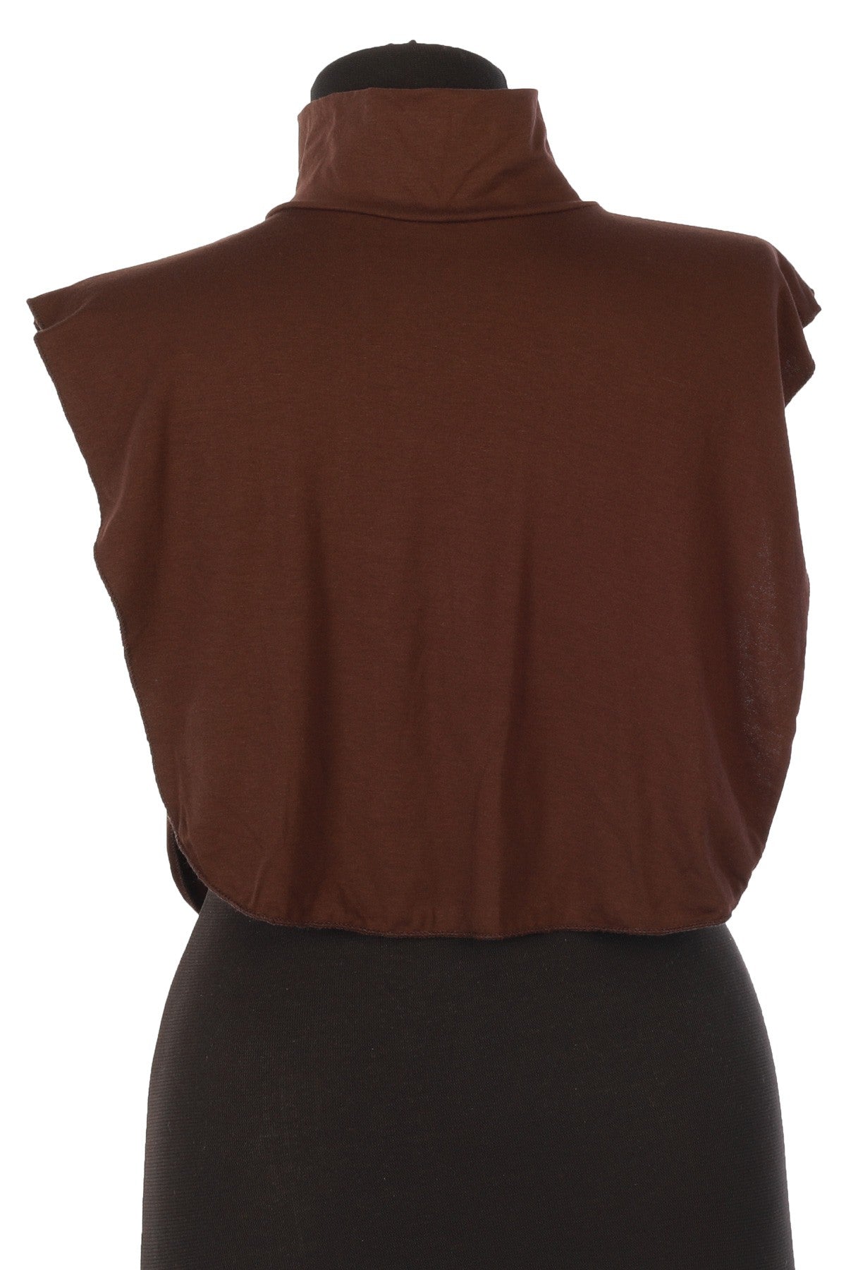 Stylish Cleavage Cover for Dresses & Tops, Decollete Concealer Neck Collar, Neck and Chest Cover-up, Neckline Upper Chest Cover Panel,DK-1 Brown