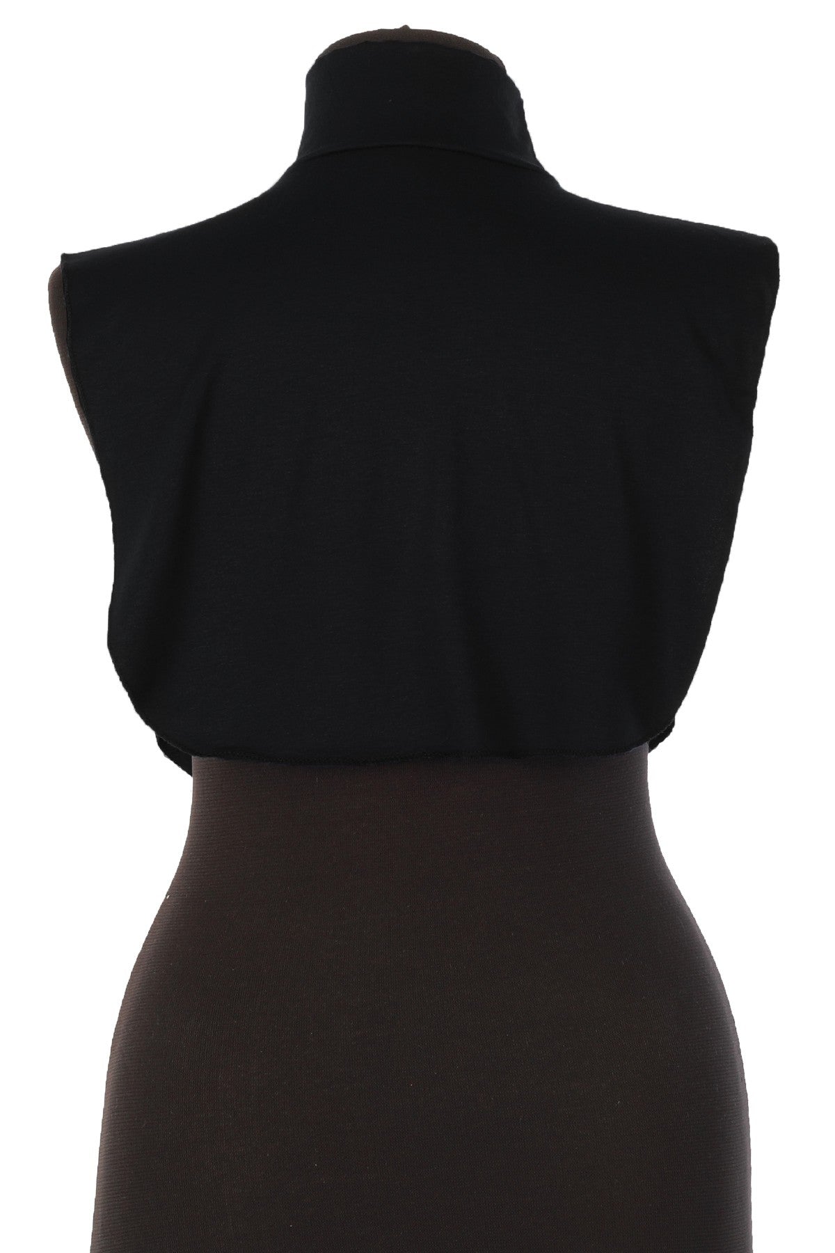 Stylish Cleavage Cover for Dresses & Tops, Decollete Concealer Neck Collar, Neck and Chest Cover-up, Neckline Upper Chest Cover Panel,DK-1 Black