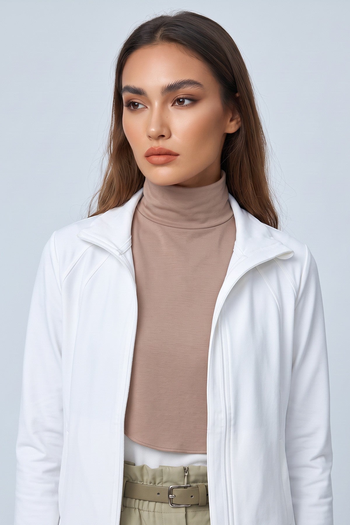 Stylish Cleavage Cover for Dresses & Tops, Decollete Concealer Neck Collar, Neck and Chest Cover-up, Neckline Upper Chest Cover Panel,DK-1