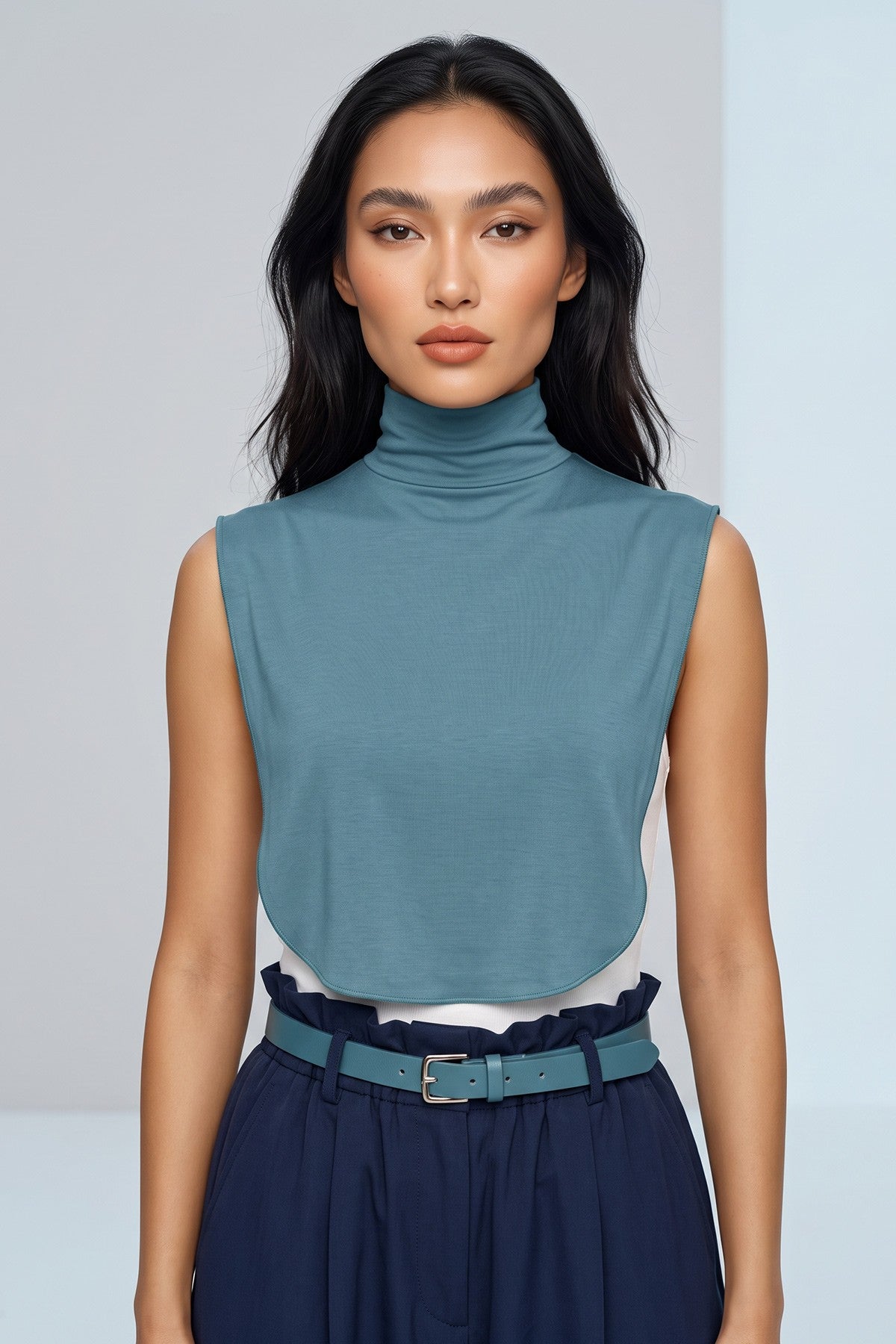 Stylish Cleavage Cover for Dresses & Tops, Decollete Concealer Neck Collar, Neck and Chest Cover-up, Neckline Upper Chest Cover Panel,DK-1