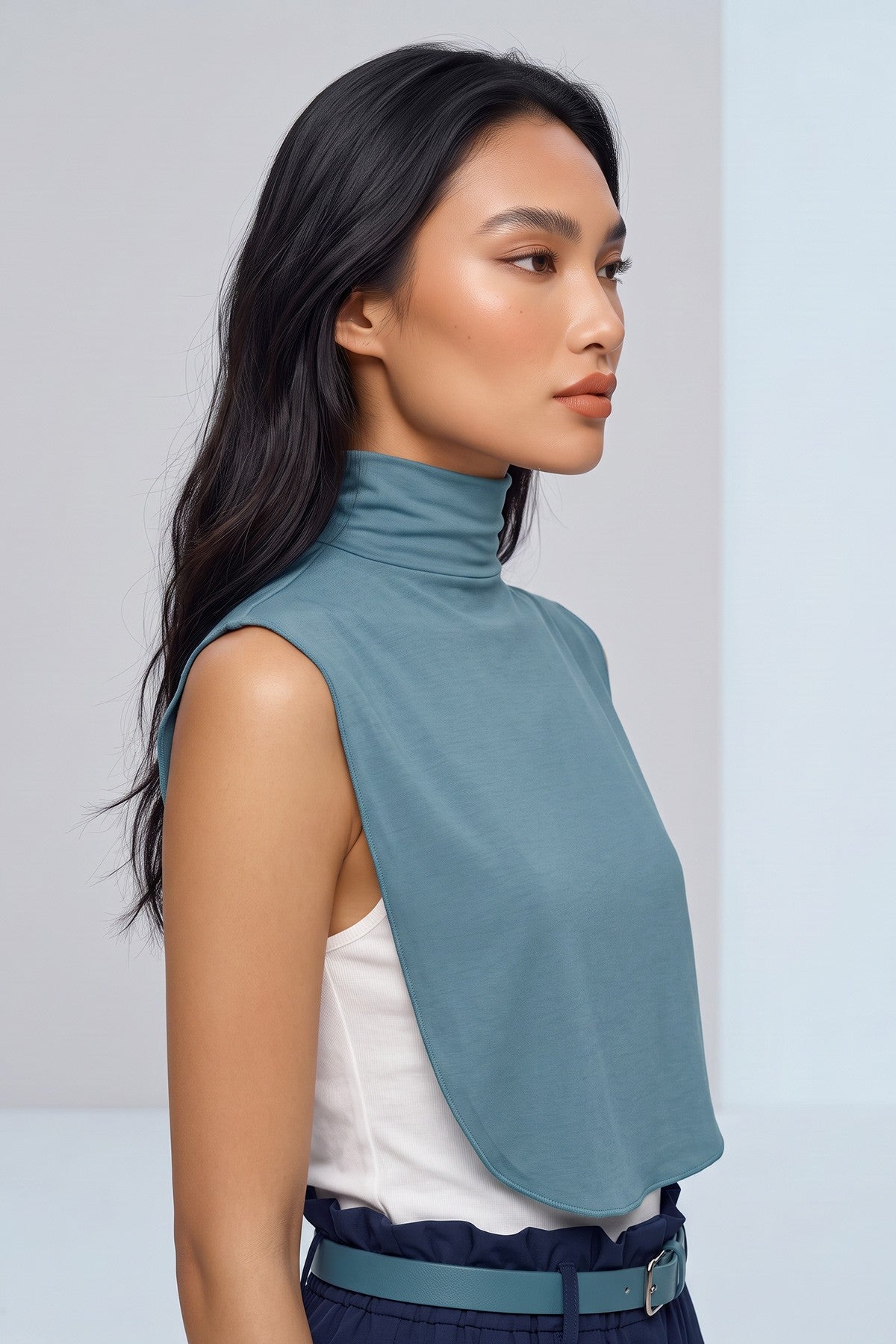 Stylish Cleavage Cover for Dresses & Tops, Decollete Concealer Neck Collar, Neck and Chest Cover-up, Neckline Upper Chest Cover Panel,DK-1