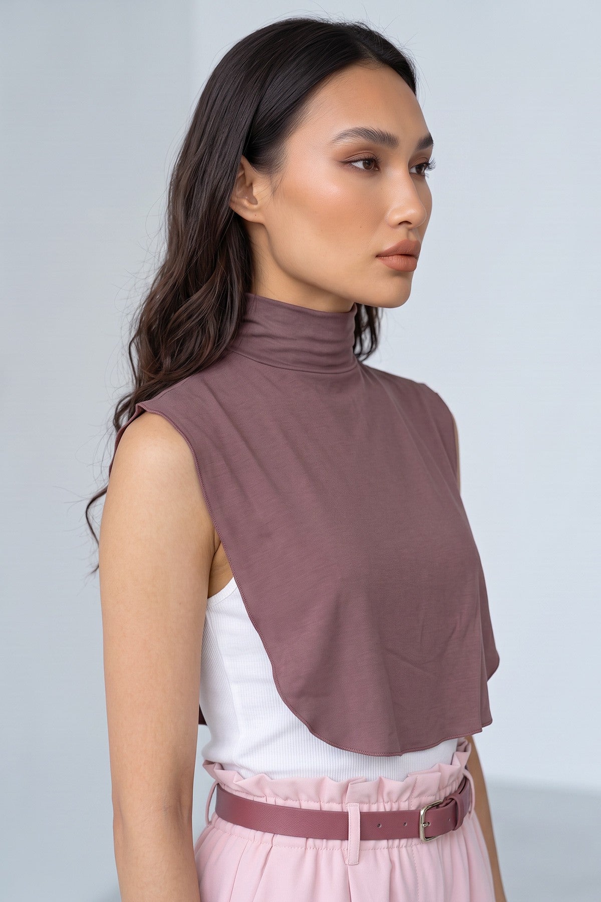 Stylish Cleavage Cover for Dresses & Tops, Decollete Concealer Neck Collar, Neck and Chest Cover-up, Neckline Upper Chest Cover Panel,DK-1