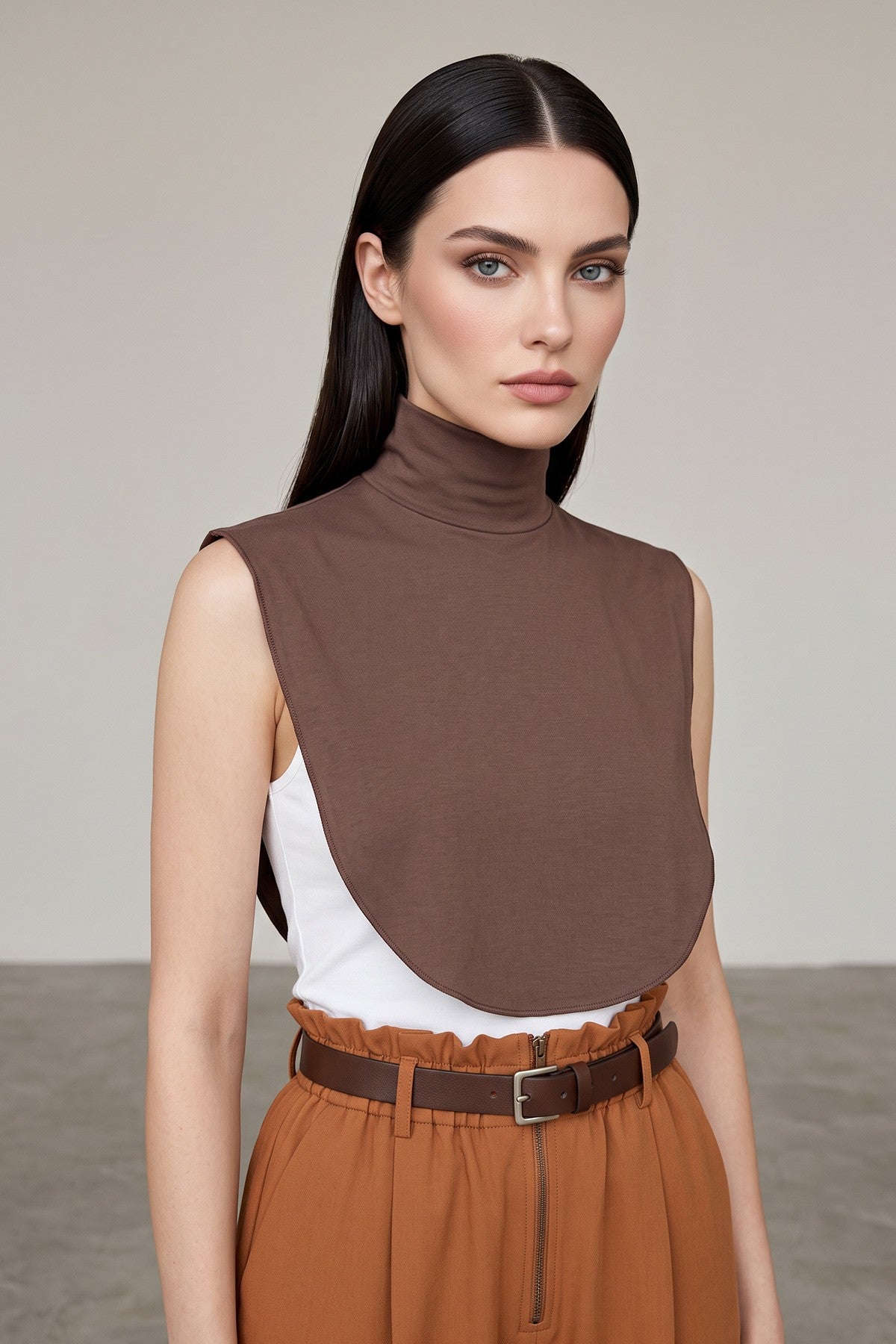 Stylish Cleavage Cover for Dresses & Tops, Decollete Concealer Neck Collar, Neck and Chest Cover-up, Neckline Upper Chest Cover Panel,DK-1