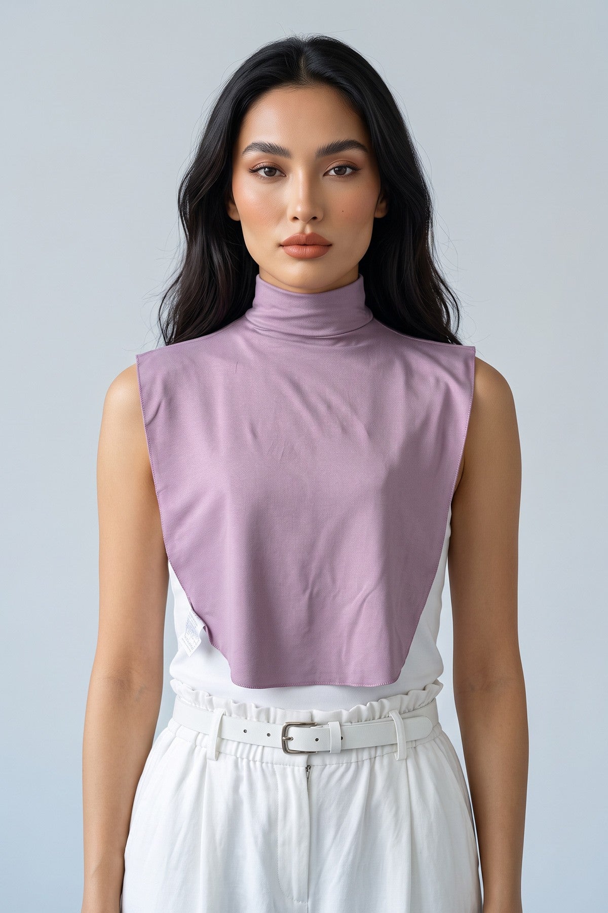 Stylish Cleavage Cover for Dresses & Tops, Decollete Concealer Neck Collar, Neck and Chest Cover-up, Neckline Upper Chest Cover Panel,DK-1 Lilac