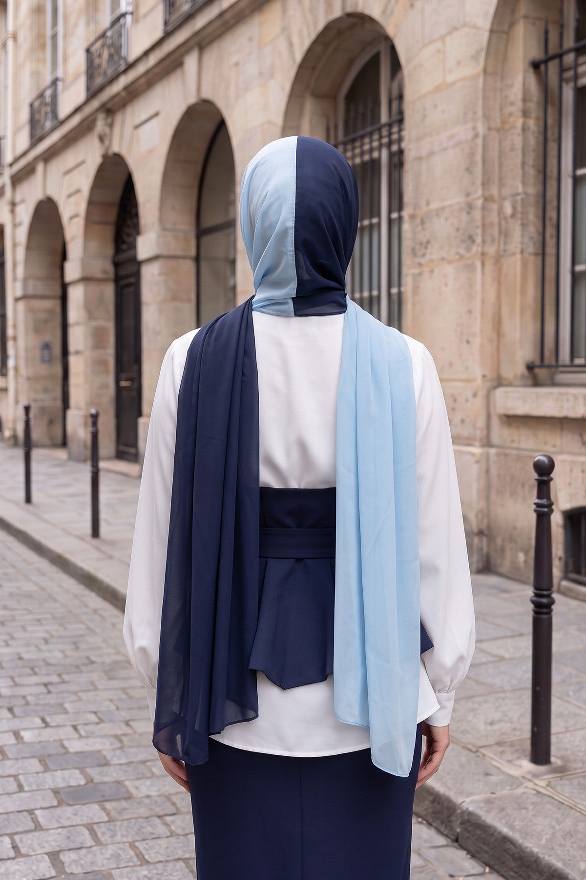 Stylish Double Layer Instant Chiffon Shawl Hijab for Women, Stylish Breathable Women Shawl Headscarf, Dual-Color Chiffon Shawl,CPS-84