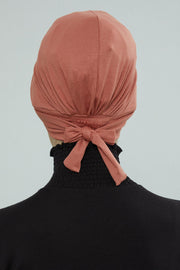 Stylish Visor Cap Instant Turban Hijab for Women, Trendy Visor Cap for Hair Loss Patients, Chemo Visor Cap, Visor Full Head Covering,B-66 Salmon