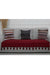 Tasselled Reversible Knitted Polyester Decorative Sofa Shawl and Throw Blanket Furniture Protector Washable Cover for Family,KO-26 Maroon