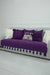 Tasselled Reversible Knitted Polyester Decorative Sofa Shawl and Throw Blanket Furniture Protector Washable Cover for Family,KO-26 Purple