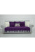 Tasselled Reversible Knitted Polyester Decorative Sofa Shawl and Throw Blanket Furniture Protector Washable Cover for Family,KO-26 Purple