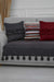 Tasselled Reversible Knitted Polyester Decorative Sofa Shawl and Throw Blanket Furniture Protector Washable Cover for Family,KO-26 Grey