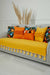 Tasselled Reversible Knitted Polyester Decorative Sofa Shawl and Throw Blanket Furniture Protector Washable Cover for Family,KO-26 Yellow