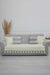 Tasselled Reversible Knitted Polyester Decorative Sofa Shawl and Throw Blanket Furniture Protector Washable Cover for Family,KO-26 Ecru