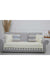 Tasselled Reversible Knitted Polyester Decorative Sofa Shawl and Throw Blanket Furniture Protector Washable Cover for Family,KO-26 Ecru