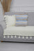 Tasselled Reversible Knitted Polyester Decorative Sofa Shawl and Throw Blanket Furniture Protector Washable Cover for Family,KO-26 Ecru