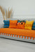 Tasselled Reversible Knitted Polyester Decorative Sofa Shawl and Throw Blanket Furniture Protector Washable Cover for Family,KO-26 Orange