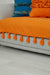 Tasselled Reversible Knitted Polyester Decorative Sofa Shawl and Throw Blanket Furniture Protector Washable Cover for Family,KO-26 Orange